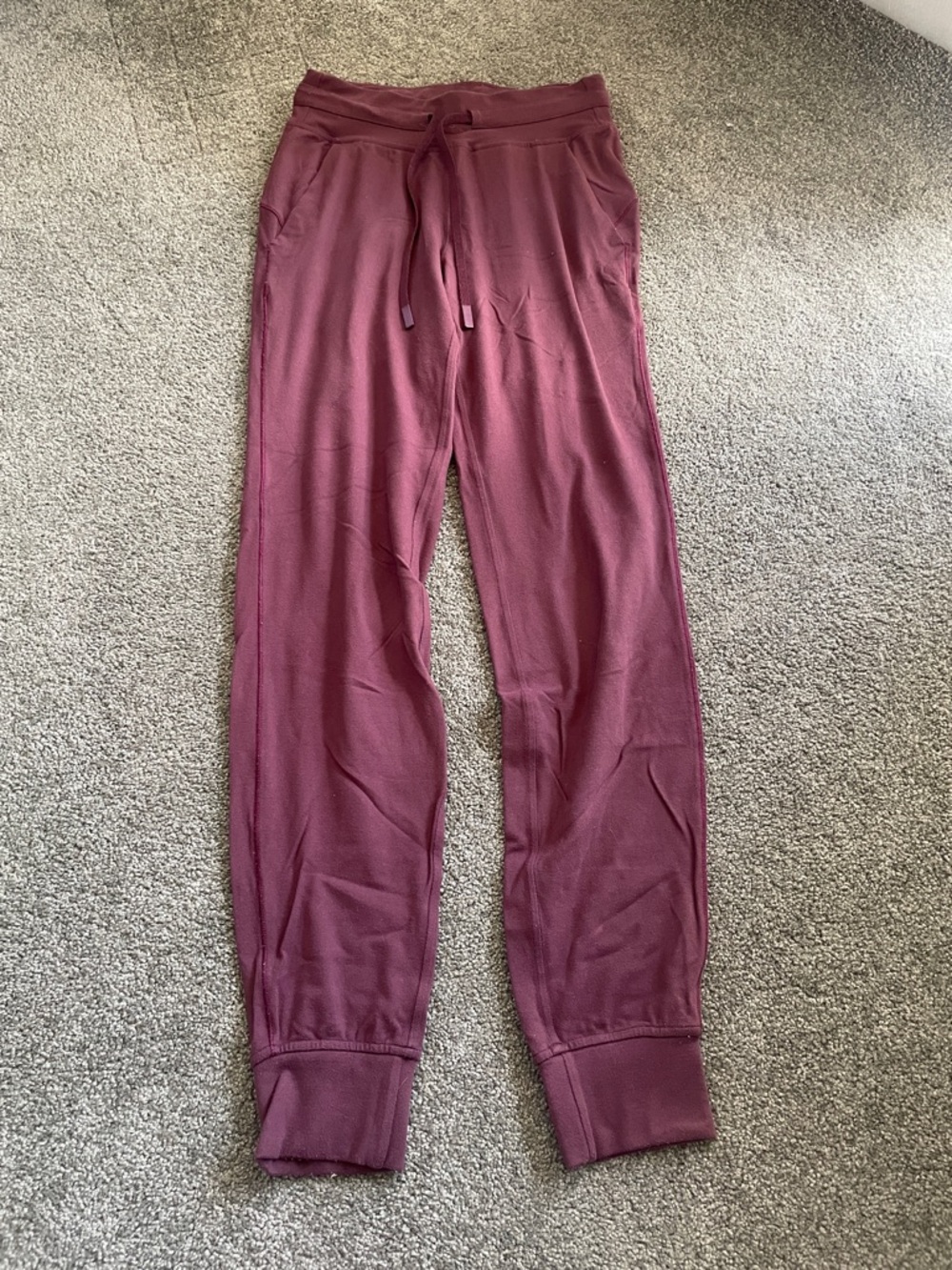 lululemon 2 plum burgundy high-rise joggers pant